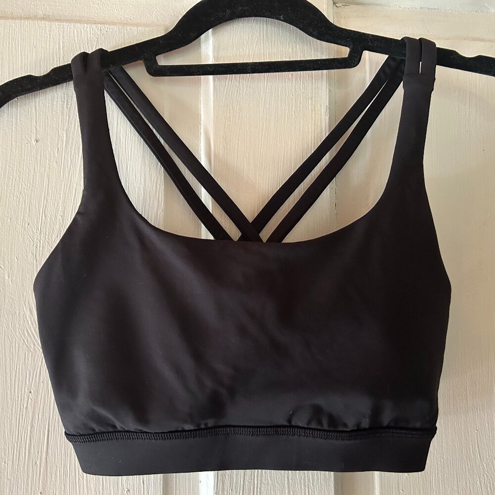 NWOT Lululemon Athletica Energy Bra black size 8